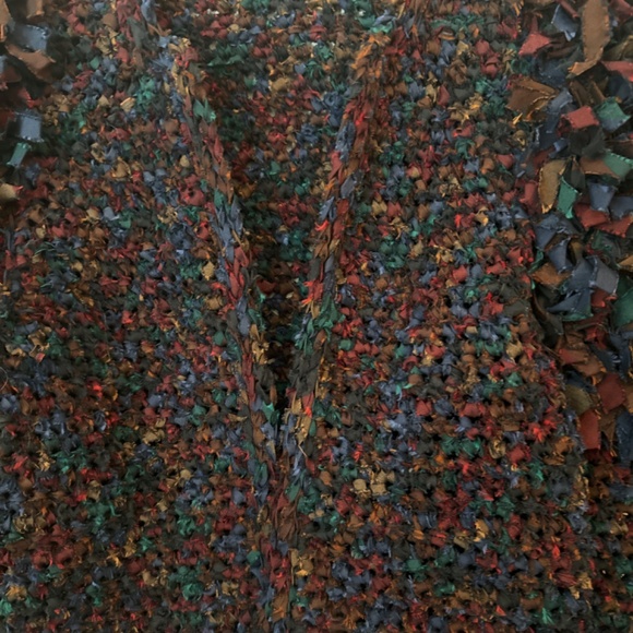 Beautiful Rockabilly Vintage Hand Woven Cropped Sweater Jacket Rockabilly - Picture 7 of 13